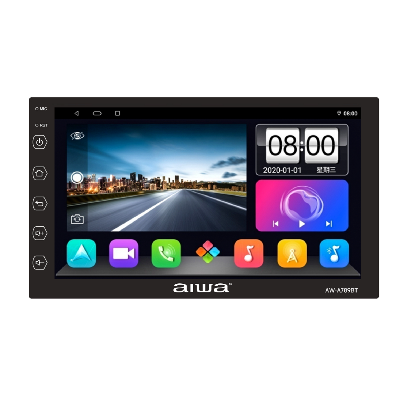 Radio Auto 2 Din Android Touch Hd De 7'' Aiwa Aw-a789bt