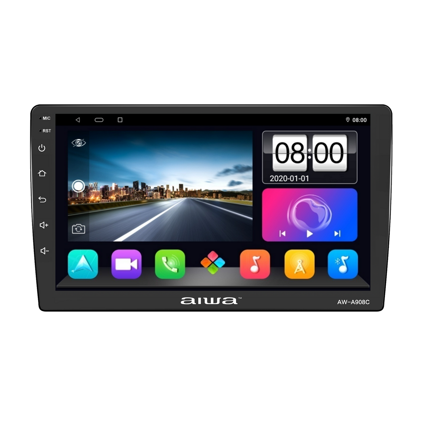 Radio Auto Android 2 Din Hd 9'' Aiwa 4gb Ram Wifi Aw-a908c