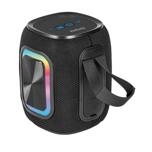 Parlante Bluetooth Aiwa 12w Radio Fm Luz Rgb Aw-kb61 Negro
