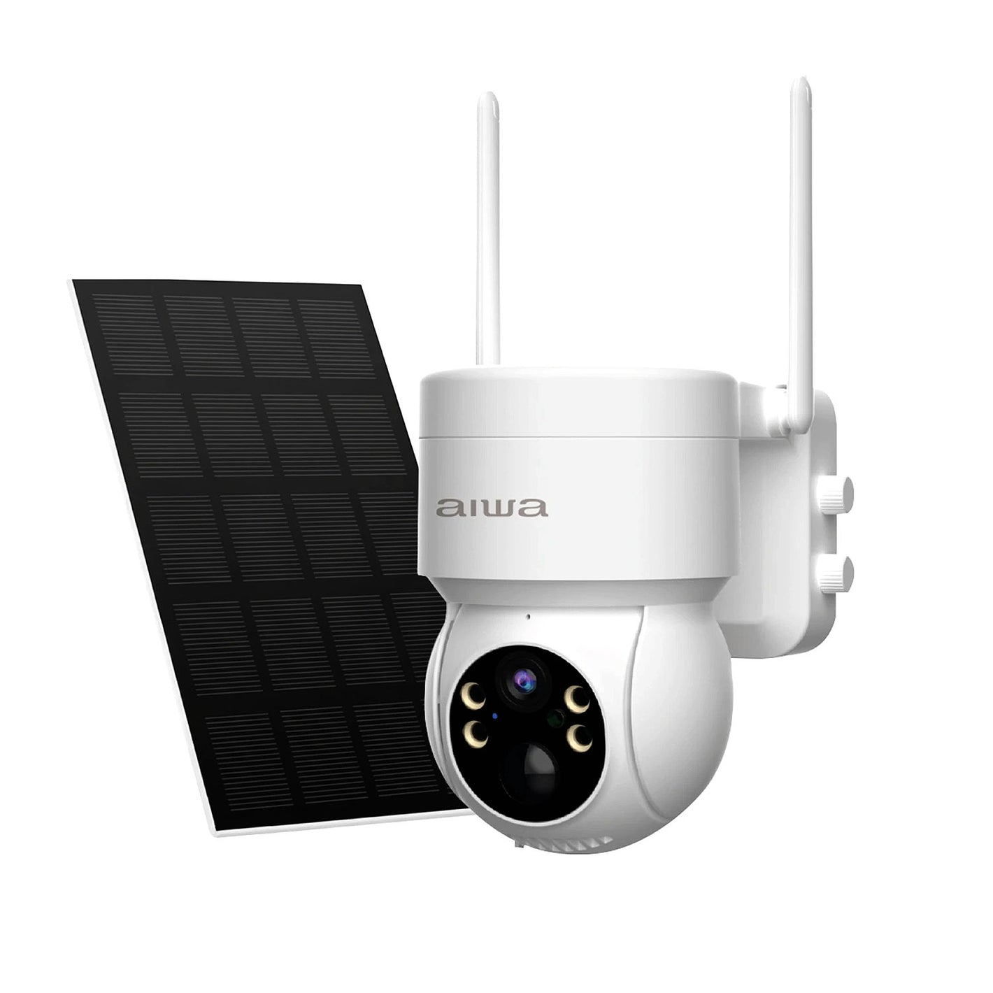 Cámara De Seguridad Aiwa Wifi Exterior Panel Solar Awcto43