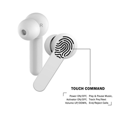 Audífonos Aiwa Bluetooth In-ear Táctiles + Estuche AW8