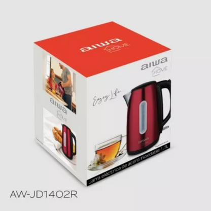 Hervidor Eléctrico 1.7l Aiwa Acero Inoxidable 2200w A-jd1402