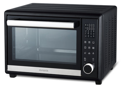 Horno Eléctrico Aiwa 32l Antiadherente Modo Asador Aw-ok32