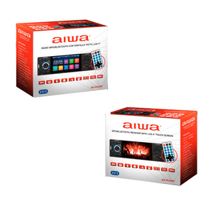 Radio Auto 1 Din Con Pantalla Tactil De 4'' Aiwa AWW440BT