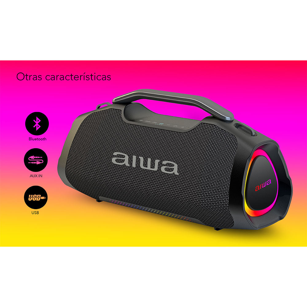 Parlante Portatil Bluetooth Aiwa 65w Funcion Tws Aw-a411