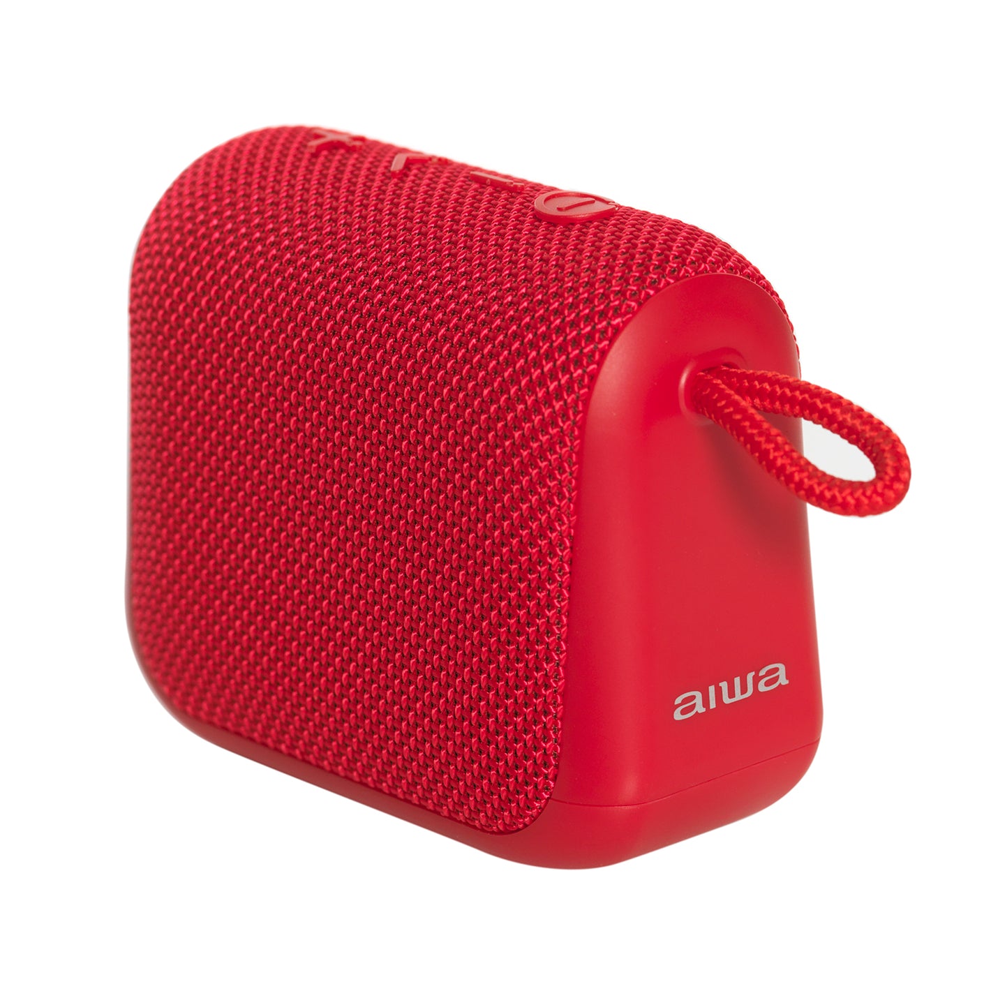 Parlante Portátil Rojo Aiwa Impermeable Ipx6 Tws Radio Fm AWKF3R