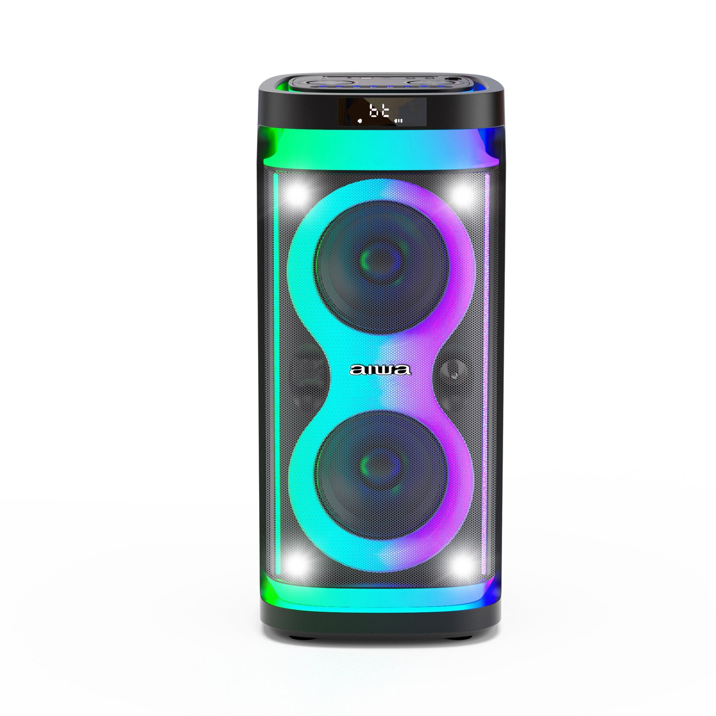 Parlante Bluetooth Portatil Aiwa Karaoke Tws Led Aw-poh4d