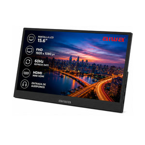 Monitor Portátil Aiwa 15.6'' Lcd Full Hd 60hz Aw-por15