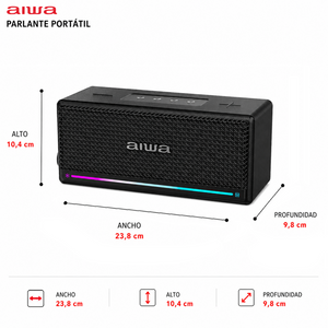 Parlante Bluetooth Vintage Portátil Con Función Tws 40w Aw-q6
