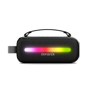 Parlante Bluetooth Aiwa Portátil Con Karaoke Aws-s40bt Negro
