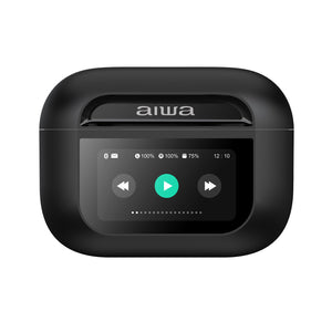 Audífonos Aiwa In Ear Pantalla Táctil Bluetooth Aw-Twsgpro Negro