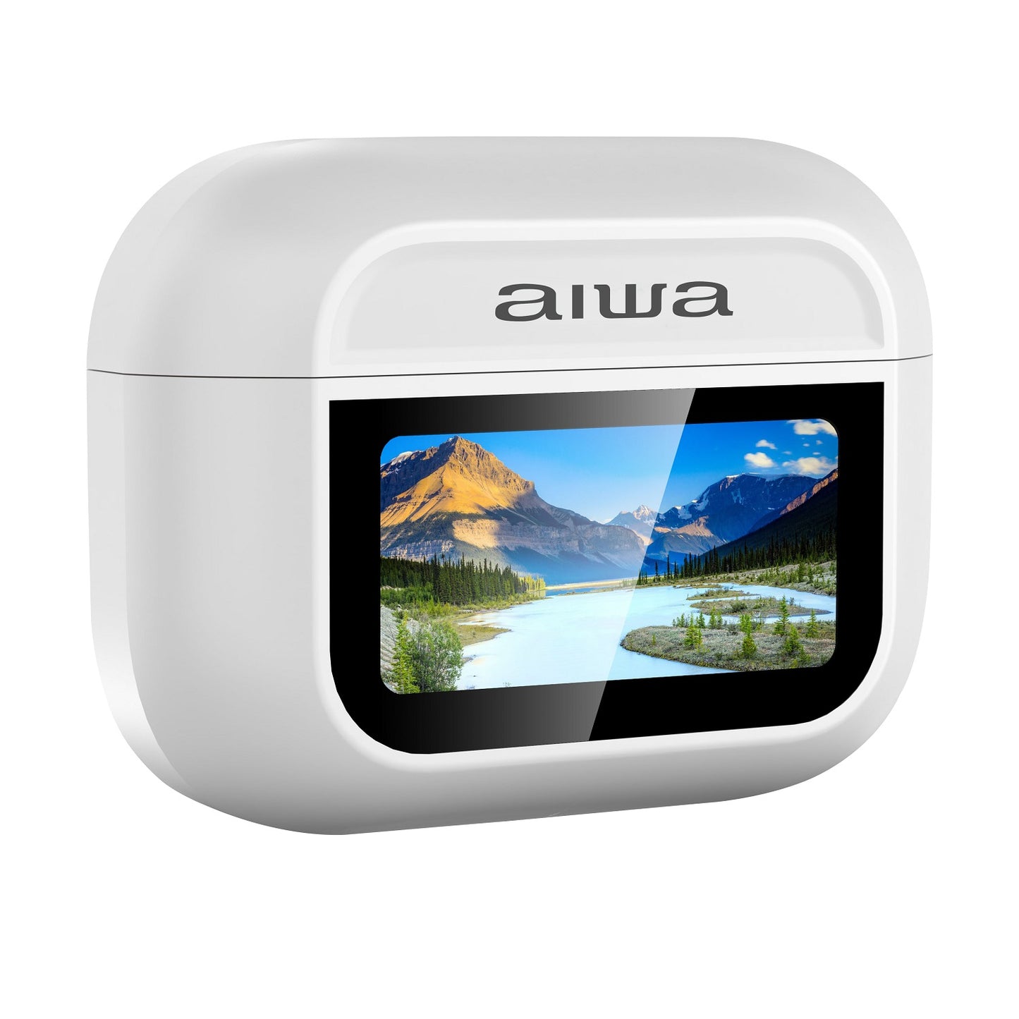 Audífonos Aiwa In Ear Pantalla Táctil Bluetooth Aw-Twsgpro Blanco