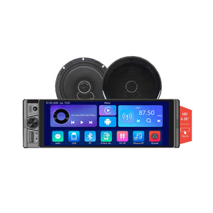 Combo Radio Bluetooth 1 Din + Parlante Auto Aiwa Caw-4016bt