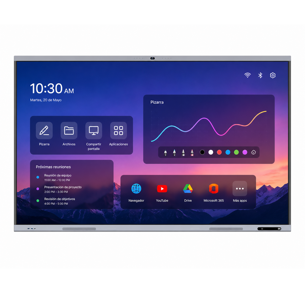 Pantalla Interactiva Tactil Aiwa 86'' Uhd 4k Android Aw-ik86
