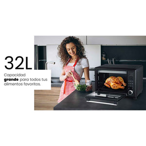 Horno Eléctrico Aiwa 32l Antiadherente Modo Asador Aw-ok32