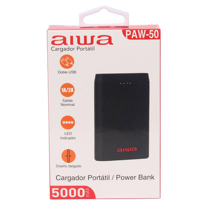 Power Bank Aiwa Cargador Portátil Paw-50 Vc