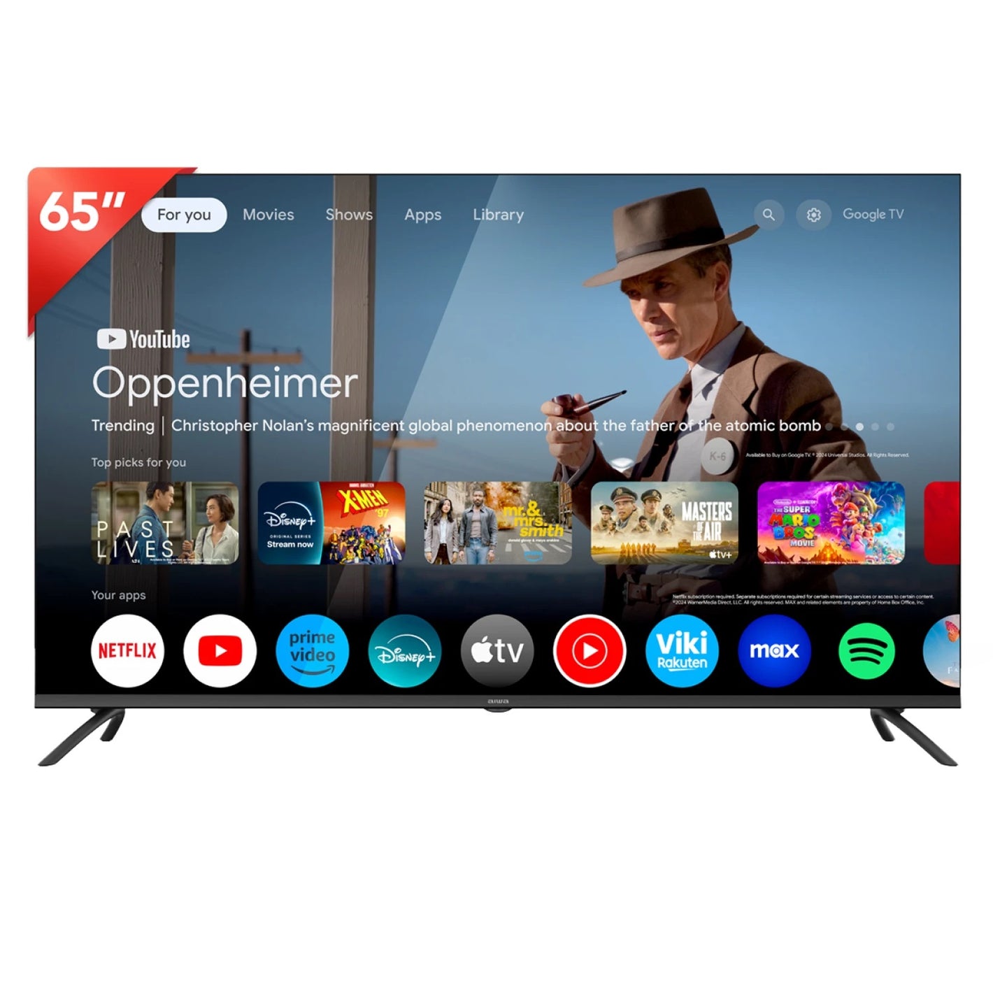 Smart Tv Led Aiwa 65'' 4k Bluetooth Sistema Google Tv
